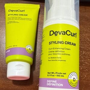 DevaCurl Styling Cream - Vibrant Yellow and Pure White